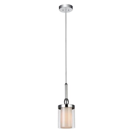 One Light Candle Mini Chandelier With Chrome Finish